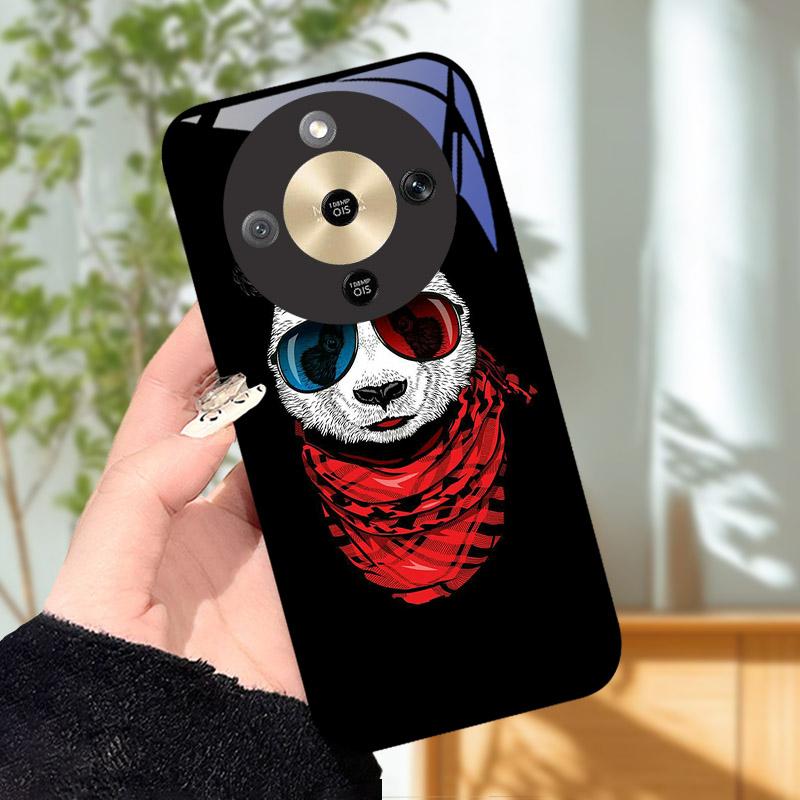 For Honor X9d MTN-NX1 Case Cool Fashion Painted Cover Tempered Glass Phone Cases For Honor X9 D HonorX9d 5G Cover Shell Fundas