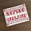 Mom Flower Cutting Dies for Photo Scrapbooking Card Making Decorations Embossing Stencils Carbon Steel Die Cuts