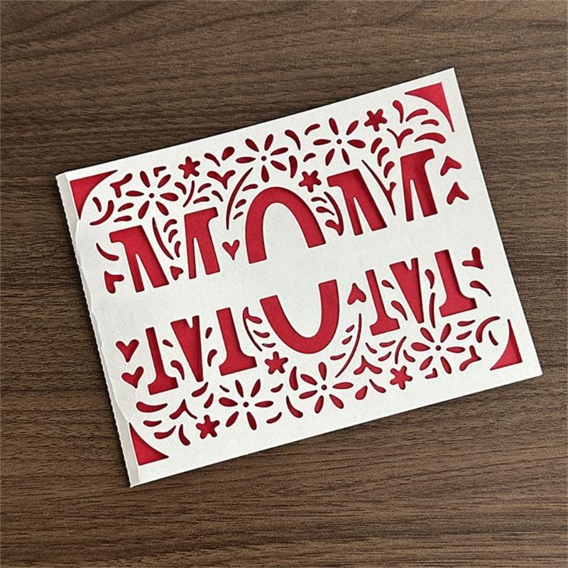Mom Flower Cutting Dies for Photo Scrapbooking Card Making Decorations Embossing Stencils Carbon Steel Die Cuts