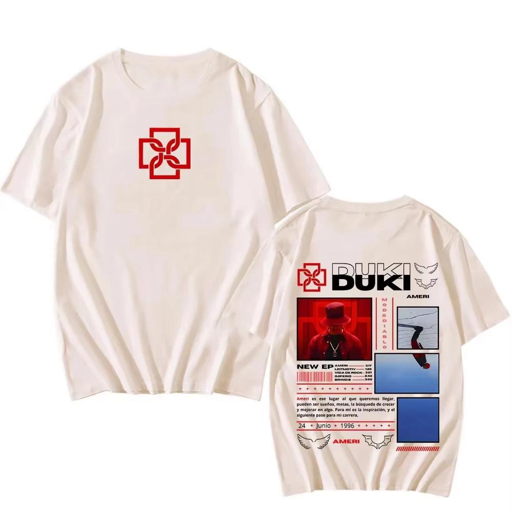 Duki Ameri New EP TShirts Unisex UnisexWomen Classic Clothing Hip Hop Tops Vintage Fashion Streetwear TShirts Short Sleeve