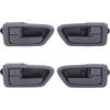 LUJUNTEC Interior Door Handles,Front Rear Door Handles Driver Left Passenger Right Side,Replacement for 1997-2001 For Toyota for Camry,4pcs Grey
