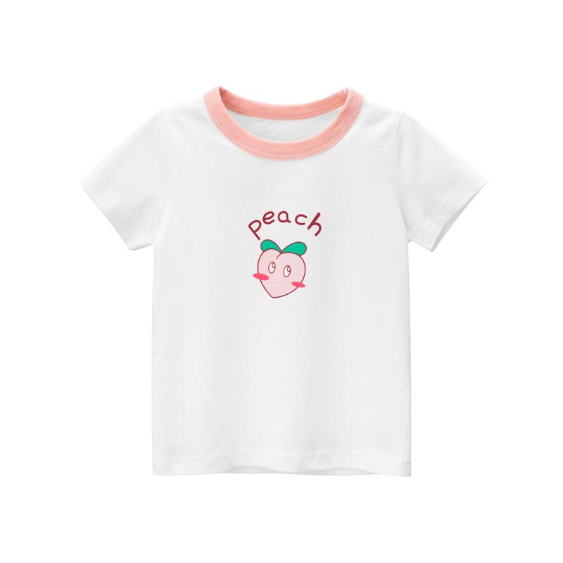 Tricouri de vară cu mânecă scurtă pentru fete, ani, topuri din bumbac, tricouri