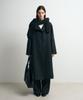 SIS A Soft Fine Wool Wrap Coat [Charcoal]