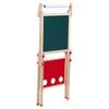 Kids Easel, Toddlers Art Easel, Wooden Kid Easel with Paper Roll, Height Adjustable Magnetic Double Sided Easel, Kids Dry Erase Board