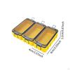 3 Pieces Fishing Lures Box Accessory Waterproof Multipurpose Hooks Storage