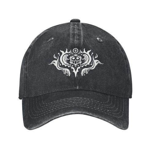 Luffy Gear Moon One Piece Men Women Baseball Cap Distressed Washed Hat Vintage Outdoor Running Golf Unstructured Soft Sun Cap