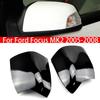 For Ford Focus MK2 2005-2008 Replacement Car Rearview Side Mirror Cover Wing Cap Exterior Door Rear View Case Trim Gloss Black