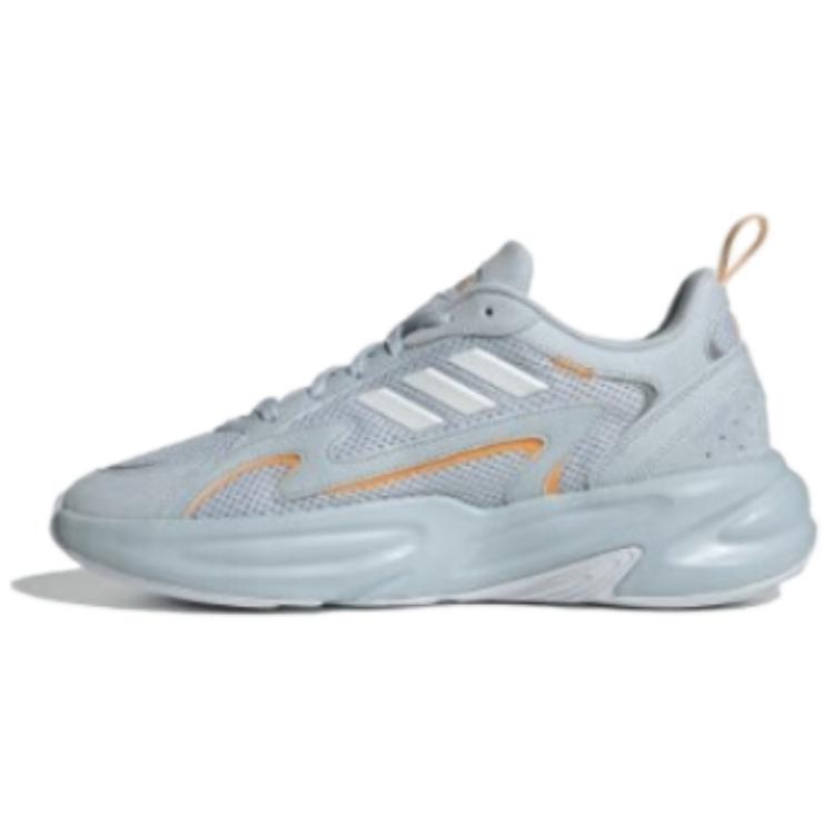 Adidas Ozwave Fabric Synthetic Leather Comfortable Versatile Breathable Low-Top Dad Shoes Unisex Sneakers Blue White Orange JI1589