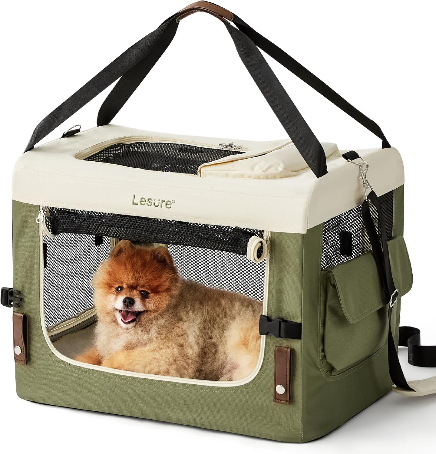 

Складная дорожная клетка для маленьких собак, переносная мягкая клетка для домашних животных для улицы и дома, складная тканевая будка для собак с ручкой 24 L 17 W 17 H