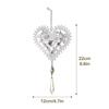 Klare Acryl Weihnachtsbaumschmuck Transparente Tropfen Weihnachtsdekorationen Weihnachten Klare Schneeflocke Herz Zwiebel Schmuck