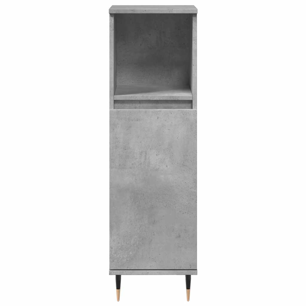 Vidaxl Bathroom Cabinet, Concrete Grey, 30X30X100 Cm
