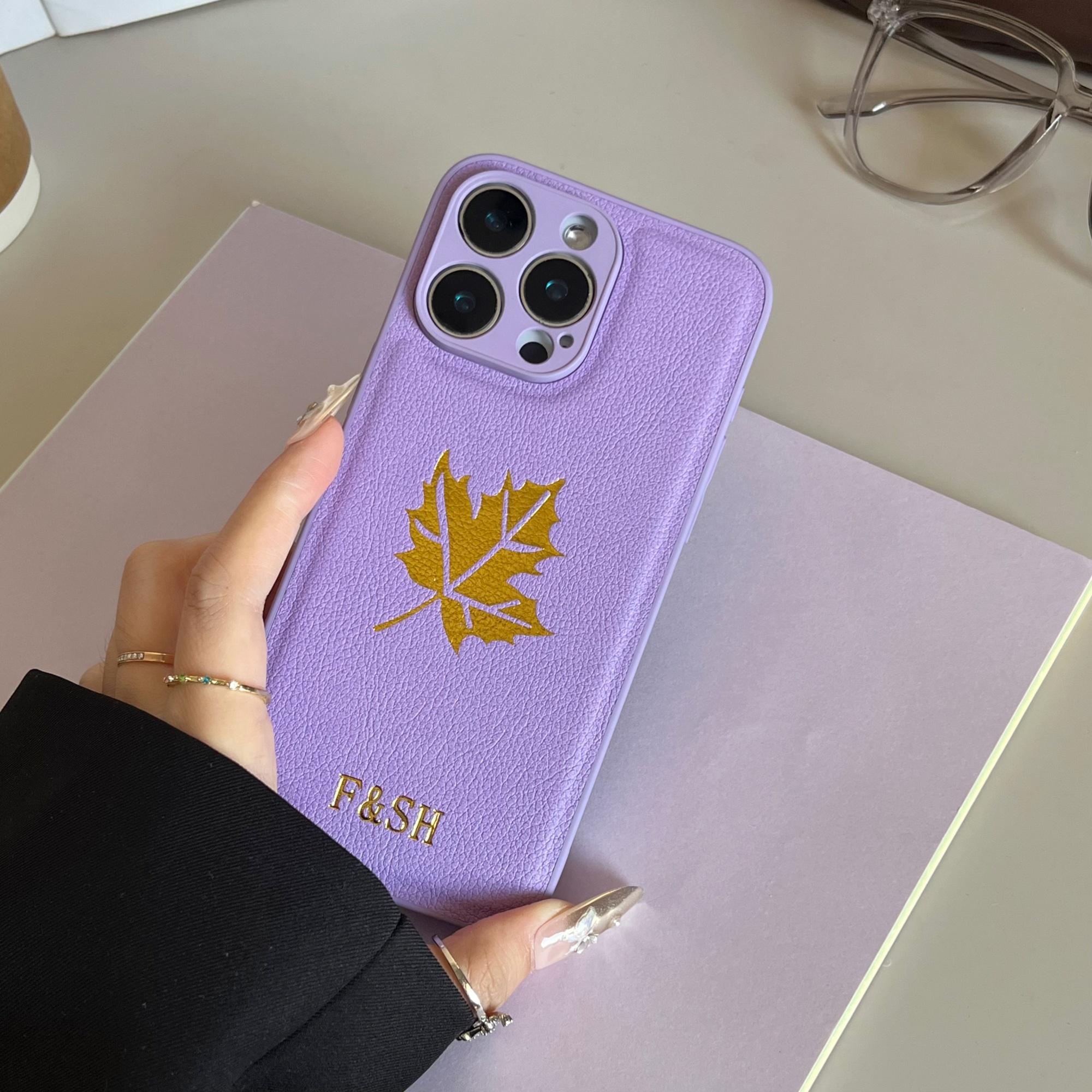 

Custom Initials Name Classic pattern Leather Case For iPhone 17 16 15 14 13 12 11 Pro Max Plus 17 Air Personalized Cover For iPhone 11ProMax