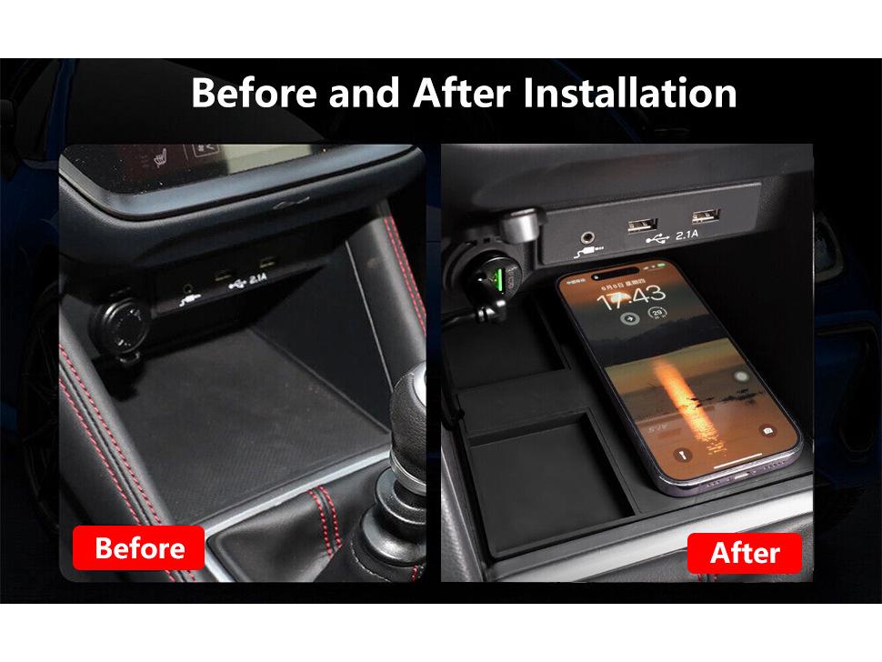 15W Fast Wireless Charger for Subaru WRX 2022-25 Models