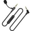 Digital Chip 3.5Mm With Microphone Audio Cable Head Mounted Headphones Adjust Volume Control Microphone Aux Audio Cable
