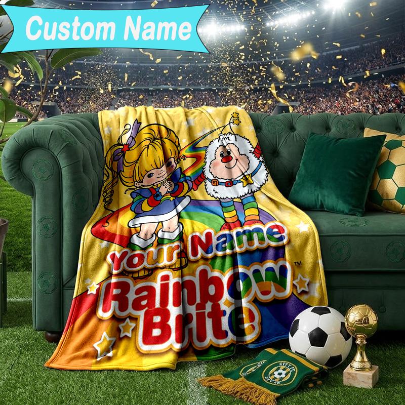 Custom Name Blanket Rainbow Adventure Blanket Bedding Blanket for Travel, Camping, Living Rooms, Offices, Sofas, Fan Christmas gift