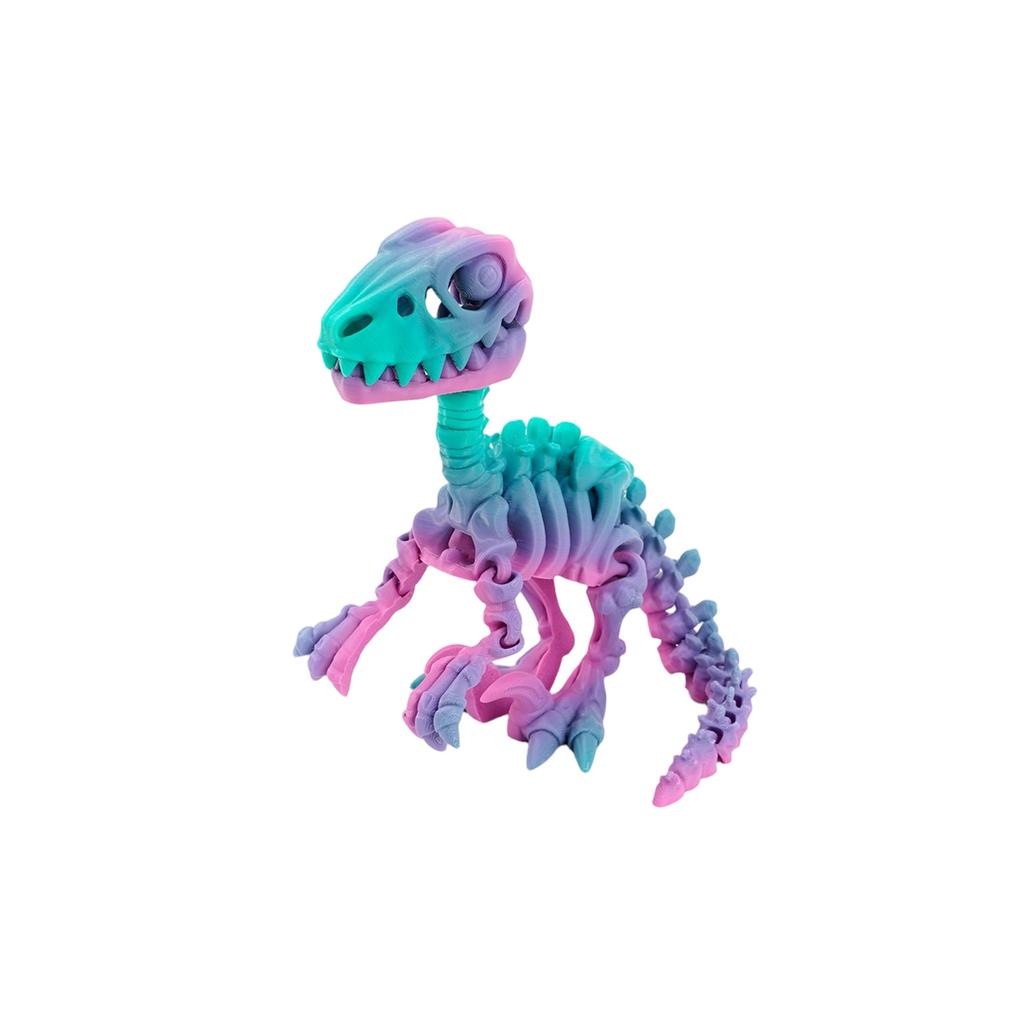 3D Printed Dragon Velociraptor Skeleton Ornament, Realistic Dragon, Fun And Trendy Printed Toy Dragon