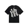 MLB New York Yankees T Shirts Unisex Black Crew Neck Moderate Straight Fit 3ATSU2033-50BKS