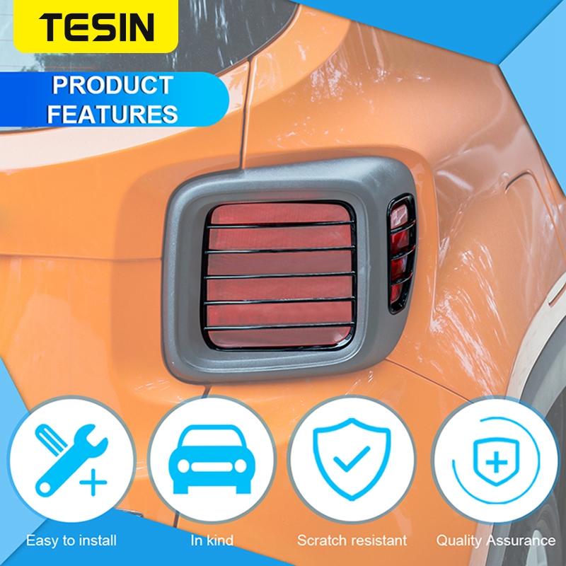 TESIN Car Tail Light Lamp Decoration for Jeep Renegade 2016 2017 2018    2022 Taillight Cover Exterior