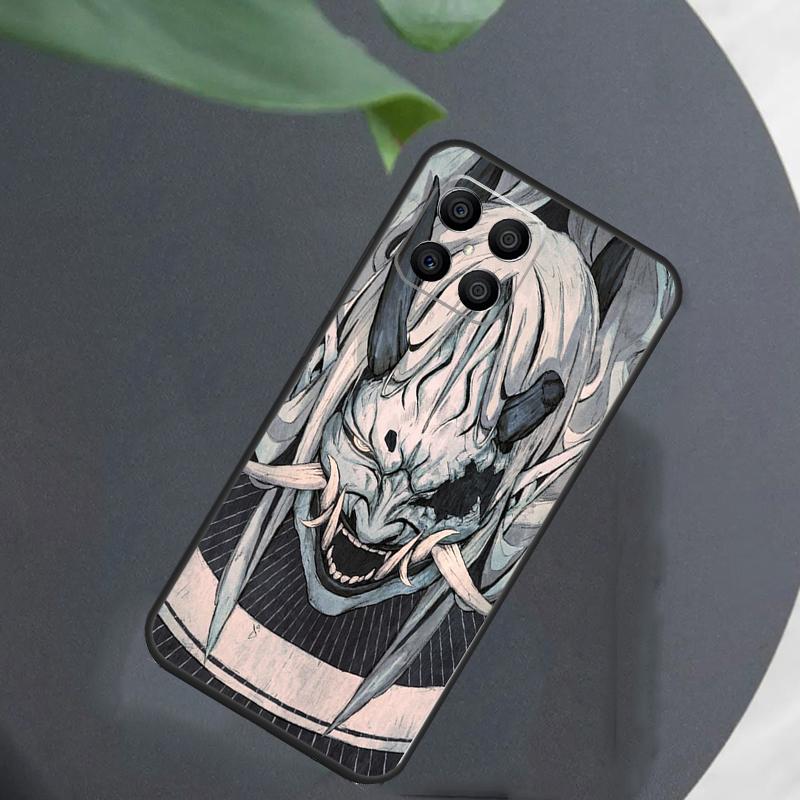 Samurai Oni Mask For Honor Magic 7 Lite 6 8 Case For Honor 200 400 Pro 90 70 50 X8c X8b X9a X9b X9c X9d Win RT