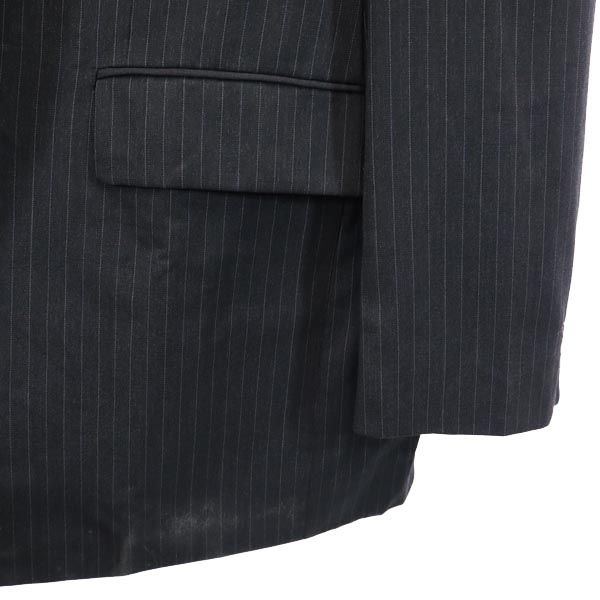 Chaps Stripe 100% Wool Tailored Jacket Navy System Men's Used