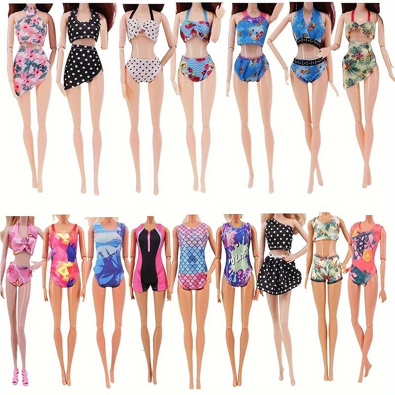 40Pcs/Set 11.5'' Girl Doll Clothes Swimsuits Bikini Accessories for Doll Shoes Surfboard Guitar Swing Ring Hangers Kid Toys