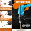 Multifunctional 13-piece Titanium-plated Twist Drill Portable Hand Drill Punching Tool