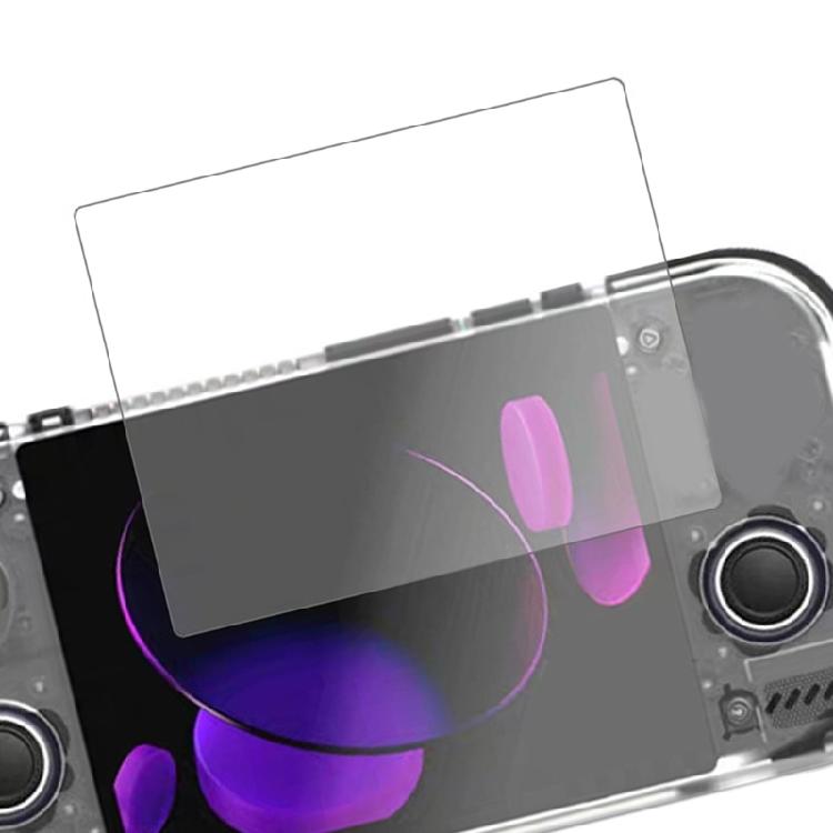 Glass Display Cover Intended for Retroid Pocket Handheld Gaming Device, with Oleophobic Coating and Adhesive Placement on the Prepared Display
