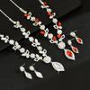 Accessories, Bridal Set, Crystal Flower Jewelry Set, Banquet Wedding Necklace Accessories