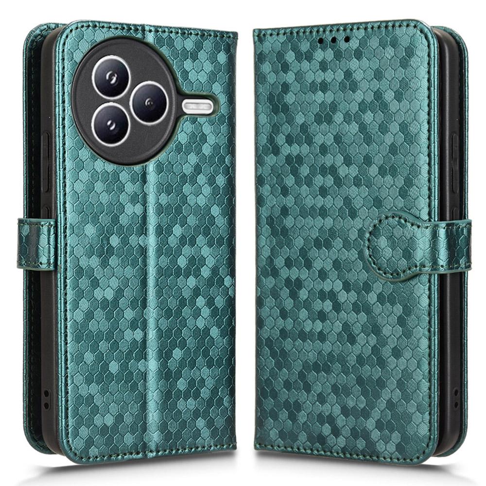 For Xiaomi Civi 5 Pro 5G Wallet Case Dot Pattern Imprint PU Leather Phone Cover with Wrist Strap