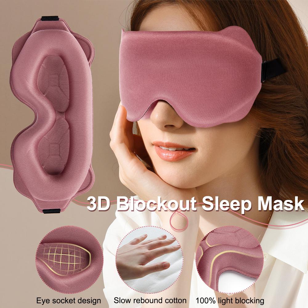 Reise 3D Schlafmaske Augenklappe Schlafbrille Licht Augenmaske zum Schlafen Maske Schlafmaske Nachtschlafhilfe Schlaf-Patch