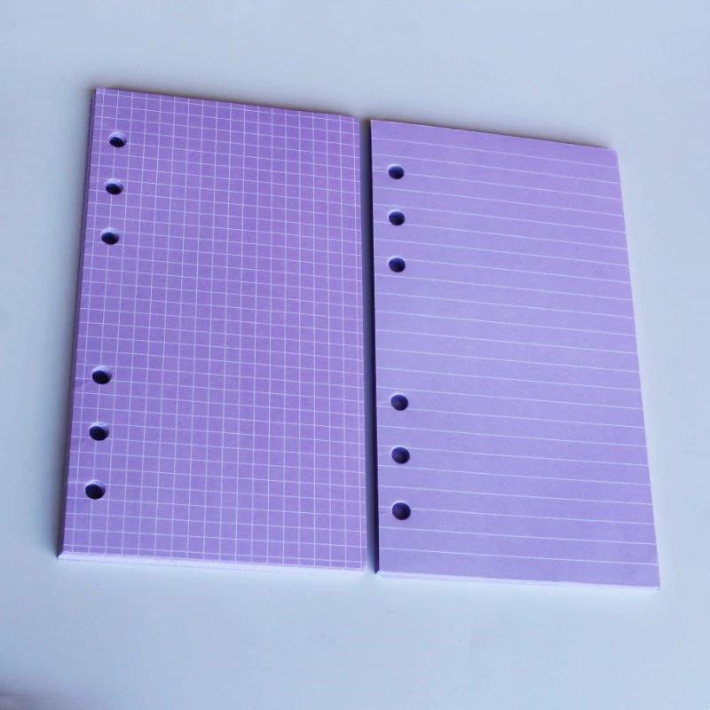 A6 Color Inner Page Loose-Leaf Notebook & Planner - 100g, Multifunctional Travel Journal Refill