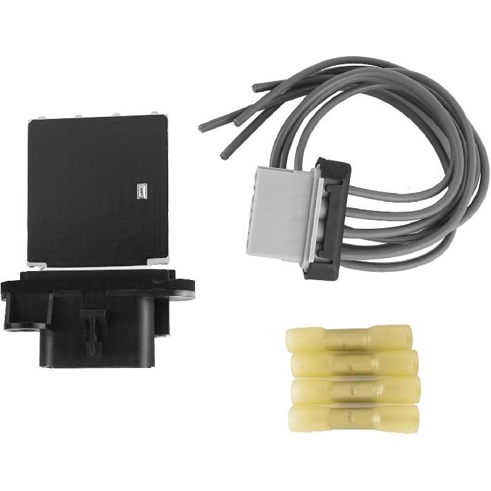 973-582 HVAC Fan Blower Motor Resistor With Wire Harness Replacement For 2005- Toyota Tacoma, Replace# 4P1650, JA1772, RU1435, RU746, 8713804050,