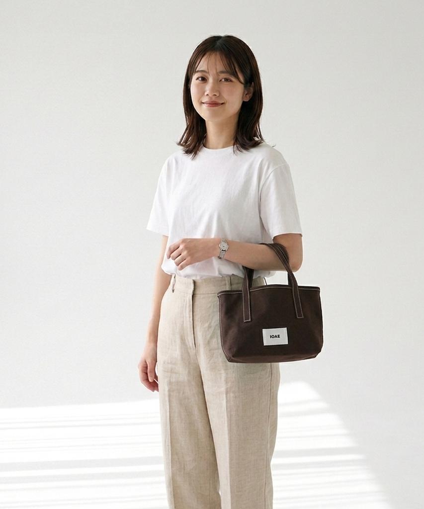 Ecrit Ioe Mini Canvas Tote Bag - Brown