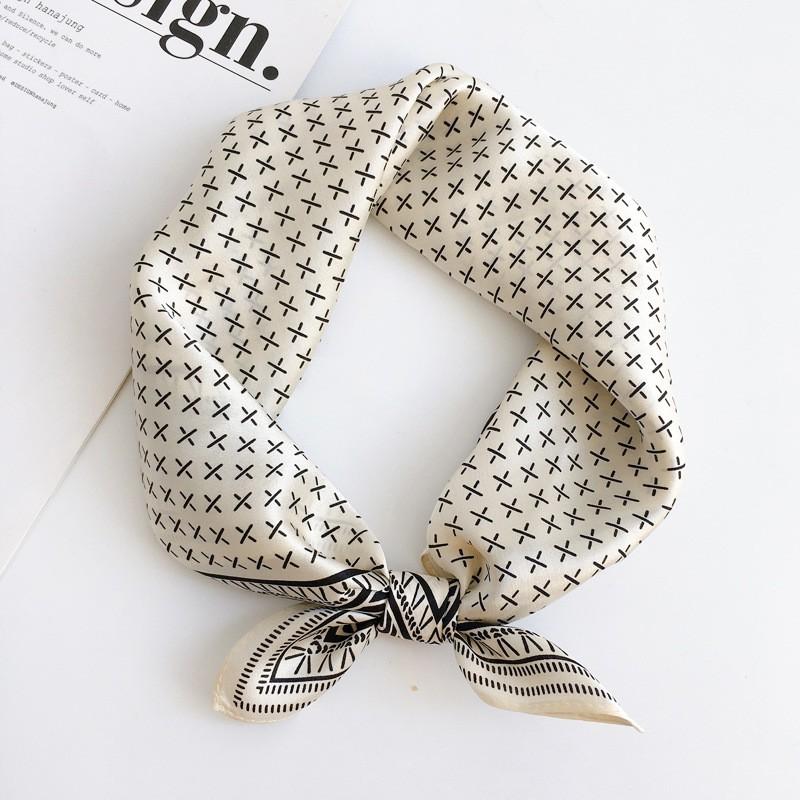 Silk Square Scarf Women 53x53cm Lightweight Pure Mulberry Neck Classic British Style Accessory