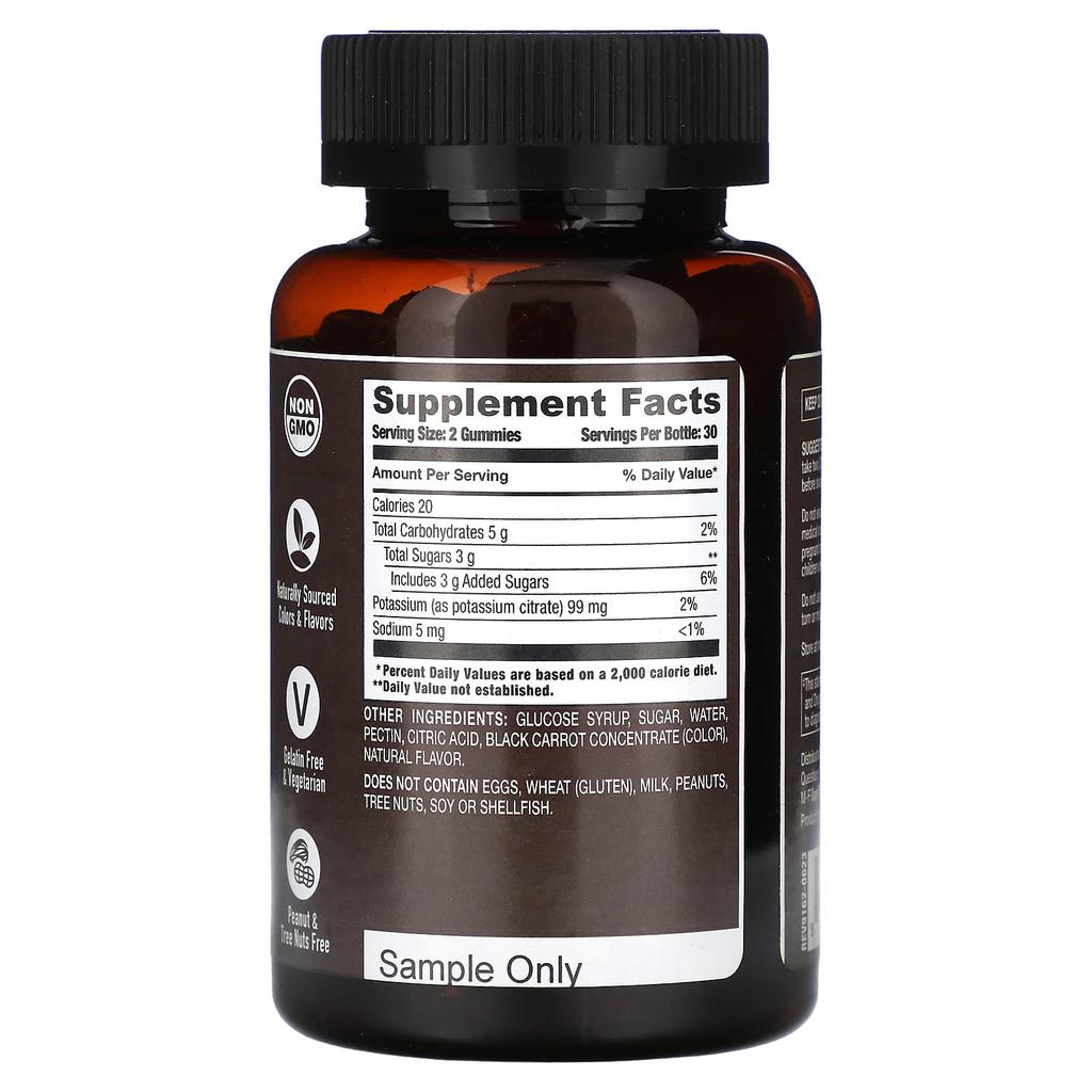 Strong Earth Gummies, Potassium Citrate, Strawberry Flavor, 60 Gummies (49.5Mg per Gummie)