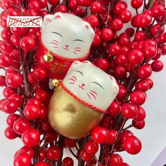 10/30Pcs Simulation Berry Reusable Bright Color Red Berry Christmas Ornament