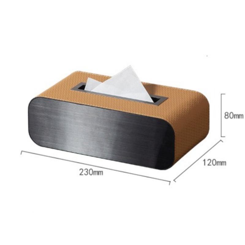 Modern Simple Tissue Box Living Room Creative Desktop Paper Box Restaurant Napkin Storage Box Luxury Home Decoration Ornaments