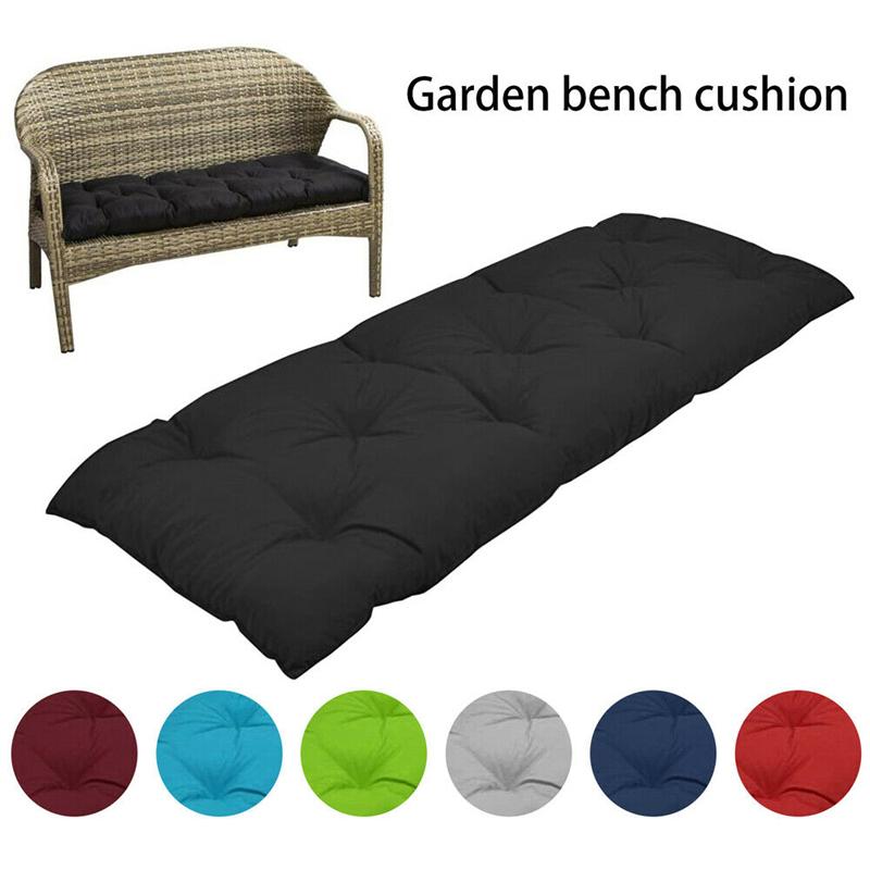 Garten-Loungebank, langes Kissen, Sitzkissen, Hocker, Heim-Sitzkissen, Stuhlpolster, Bürostuhl, Rückenlehnenkissen, verdickte Matratze, Futon