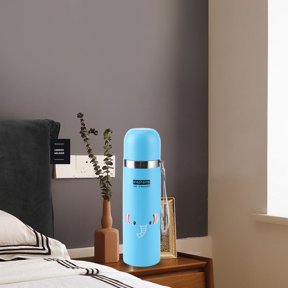 Cartoon Surface Printing Insulated Bottle 500ml Drink Cup Thermos Daily Drinking