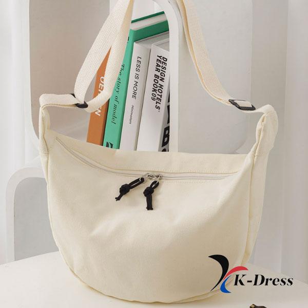 Half-Moon Crossbody Canvas Eco Bag (2 Colors)