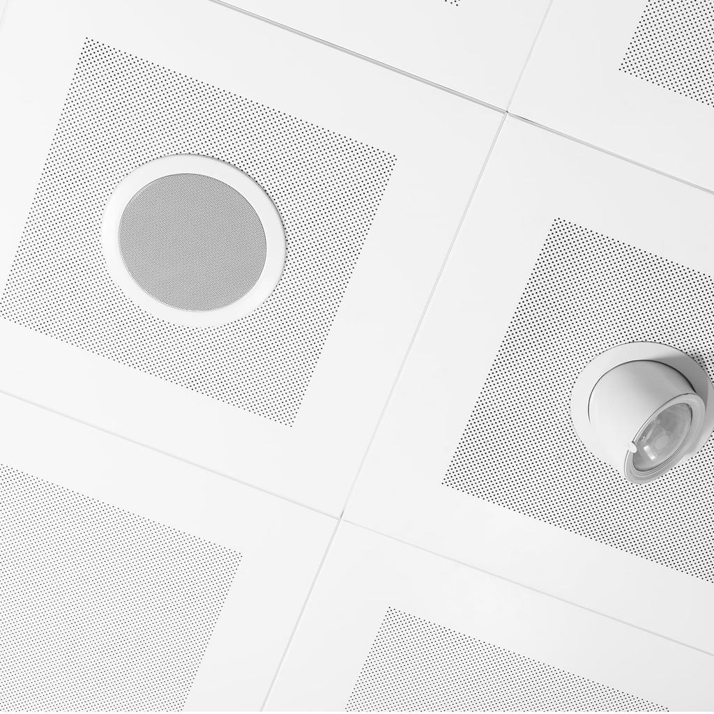 Uxcell Ceiling Speaker Grille Cover White Round Metal Magnetic Dust Cover for Sound Systems In-Mount & Base, 4-inch
