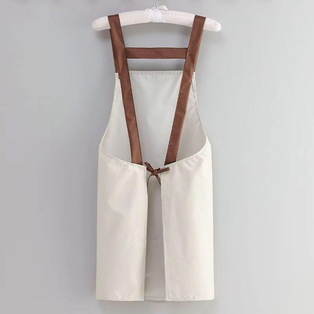 1Pcs with Pockets Household Work Clothes Waterproof Work Uniform Kitchen Cooking Apron Women Men