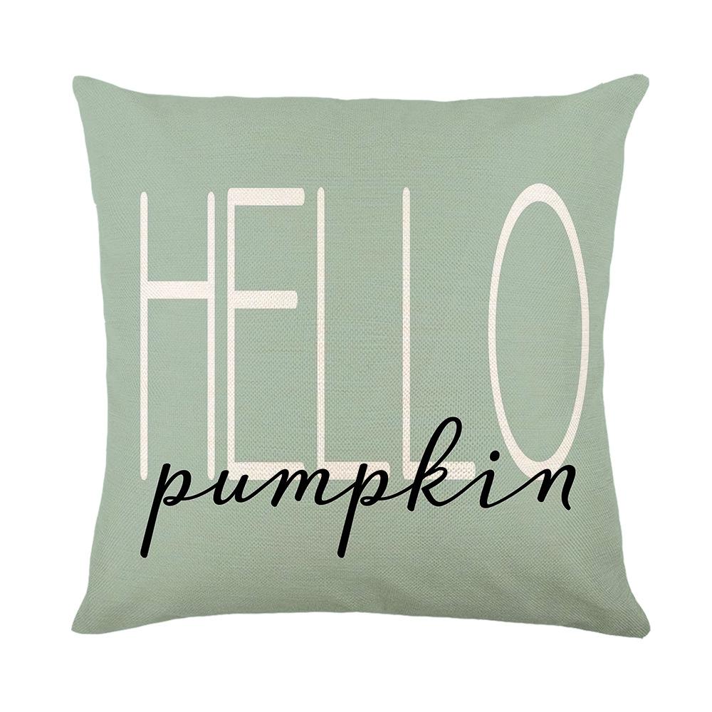 

Чехол на подушку с тыквой на День благодарения, чехол для дивана, чехол для подушки для кабинета, спальни, льняной чехол с принтом 45*45cm JYM337-4