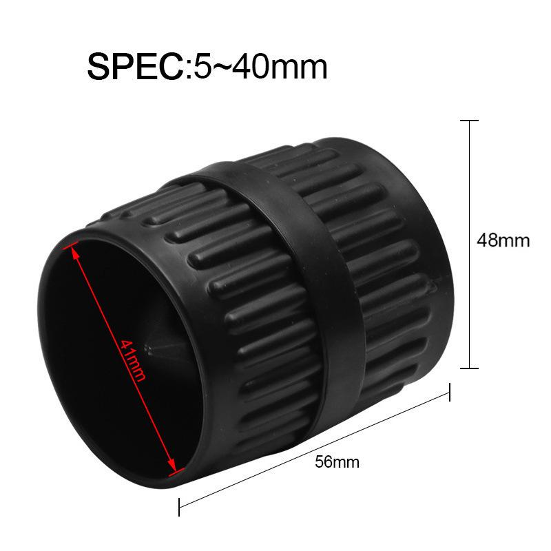 Dual-Sided Deburring Tool for Metal and Plastic Tubing Chamfering