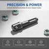 3Pcs Sds Socket Driver Set Drill Bit Adaptor 3/8 1/4 1/2" Hex Shank Converter Impact Drill Hammer Adapter Tools