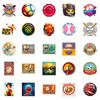 50 Stickers Mixed Ball Car Mobile Phone Notebook Decorative Stickers Repeatedly Stick Waterproof Stickers
