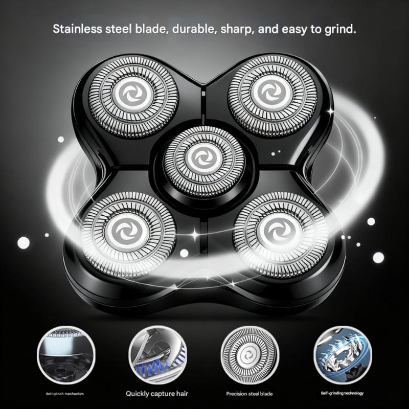 1/2/3Pcs Shaver Replacement Blade Heads Replacement for XR7000 Bald Head Electric Shaver Dry Wet Use Accessories