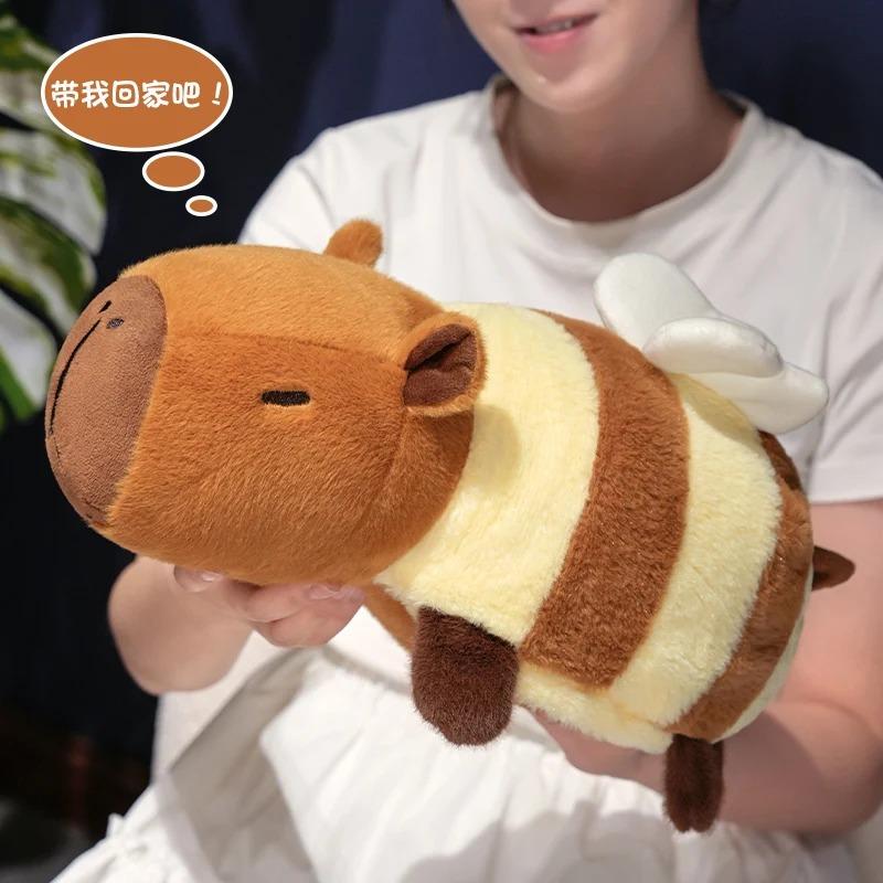 25/35cm Capybara Plush Reversible Alligator Stuffed Animal,2 In 1 Cute Capybara Transformed Crocodile Plush Toy Christmas for Girl Kids
