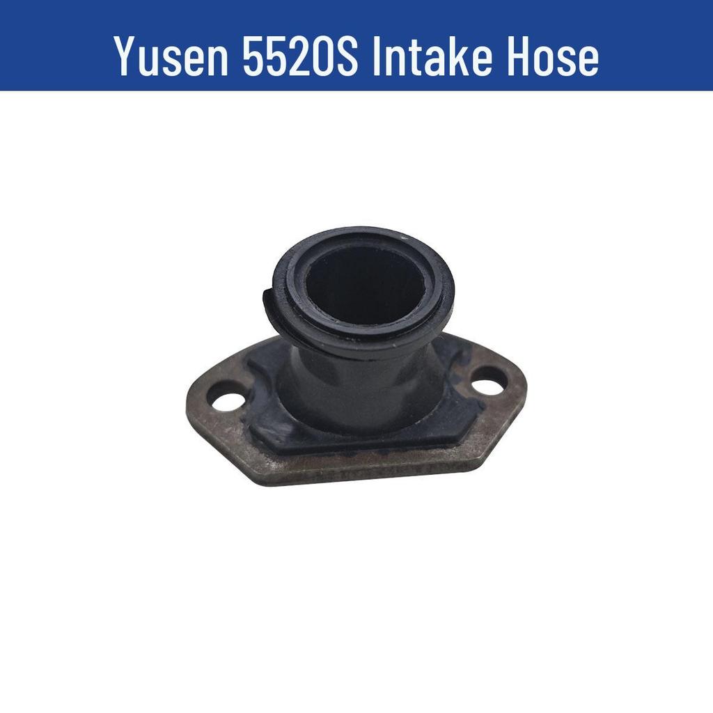 Yusen Chainsaw 5520 Parts: Cylinder, Carburetor, Clutch, Drive Disc, Pull Starter, Ignition Coil, Air Filter.