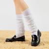 Casual Women Leg Warmers Lolita Knitted Foot Cover Fashion White Loose Socks  Cosplay Socks